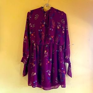 WAYF Floral Tie Dress